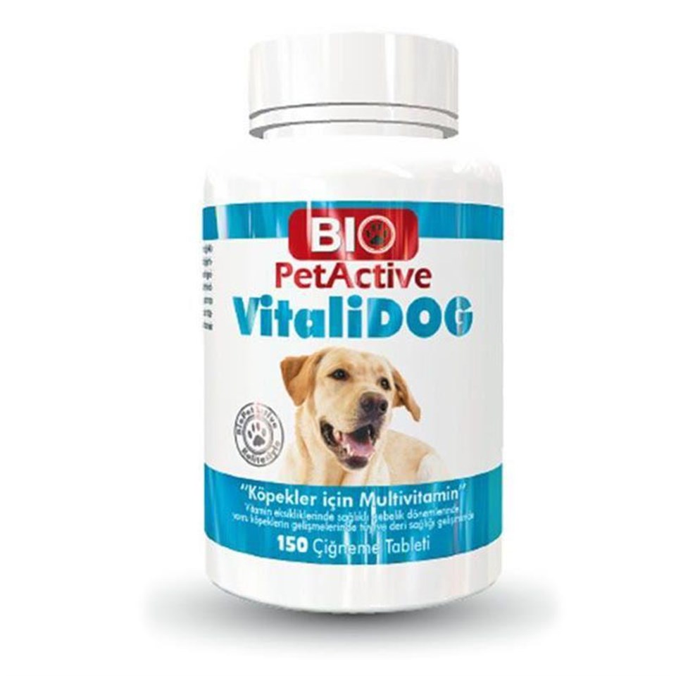 BIO PETACTİVE VİTALİDOG MULTİVİTAMİN 75GR 150TABS
