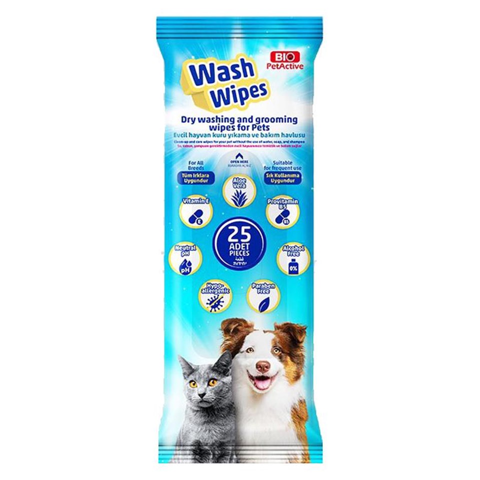 BIO PETACTİVE WASH WİPES