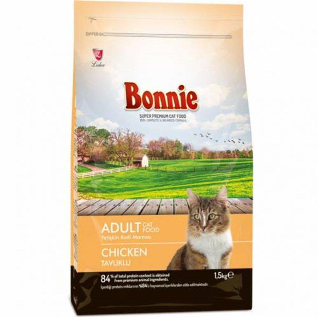 Bonnie Tavuklu Yetişkin Kedi Maması 1,5kg