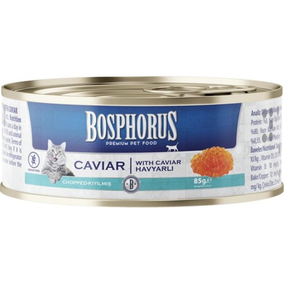 BOSPHORUS HAVYARLI YETİŞKİN KEDİ MAMASI 85 GR