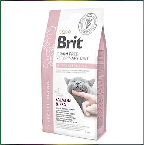 Brit Veterinary Diet Dermatitli Ve Gıda Alerji Rahatsızlıkları Olan Kediler İçin, Tahılsız, Hipoalerjenik Somon Balıklı Ve Bezelyeli Kuru Mama 5 kg