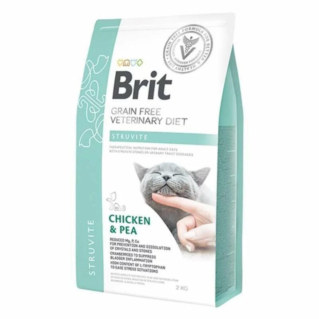Brit Veterinary Diet Struvite İdrar Yolu Sağlığı Destekleyici Tahılsız Kedi Maması 2 KG