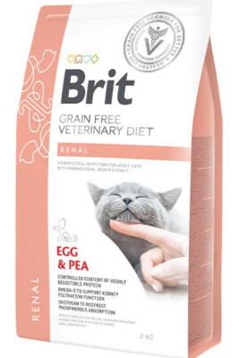 Brit Veterinary Diet Yumurtalı Tahılsız Renal Böbrek Hastası Kedi Maması 2KG