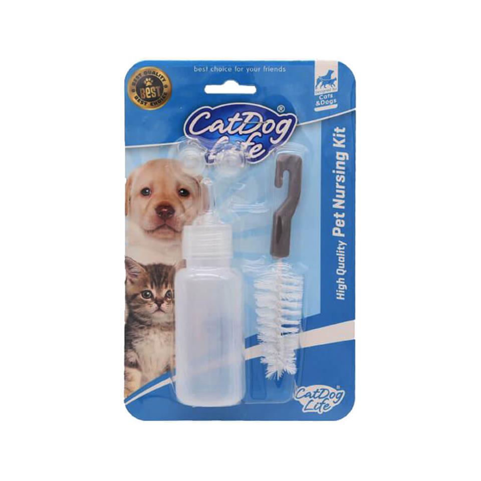 CatDog Life Biberon Seti Yedek Başlıklı Ve Temizleme Fırçalı 60 ml