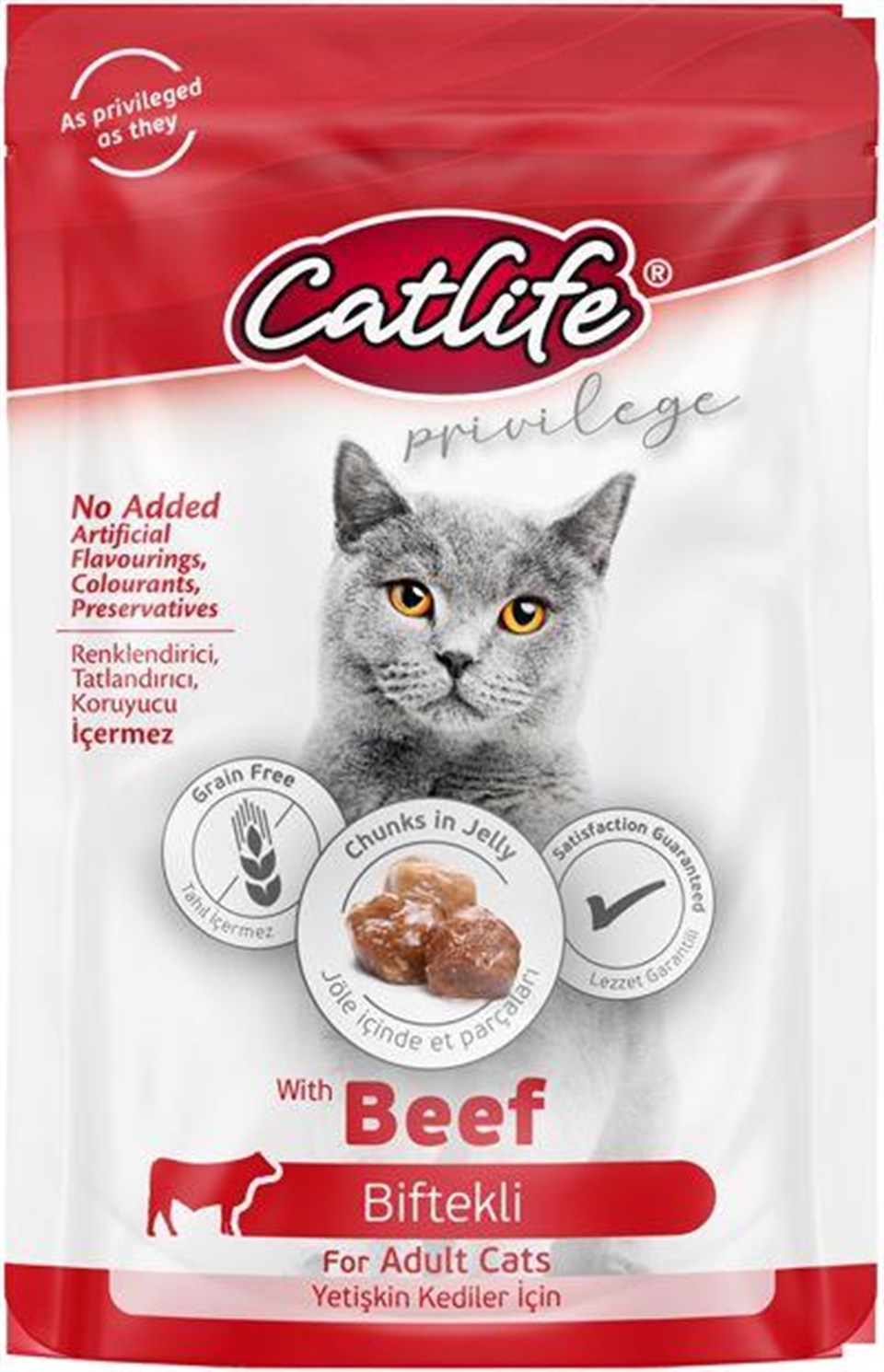 CLFW-25 CATLİFE BİFTEKLİ POUCH 85GR
