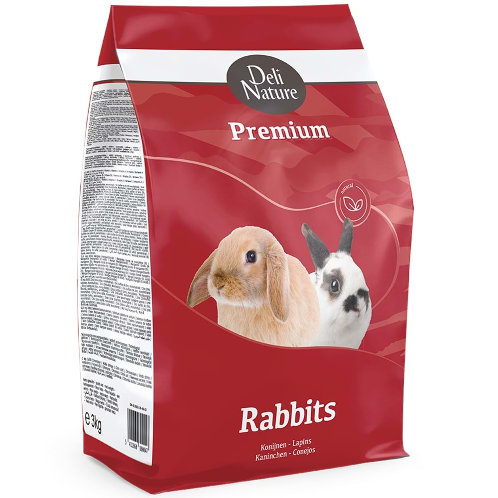 DELİ NATURE PREMİUM RABBİTS TAVŞAN YEMİ 800GR