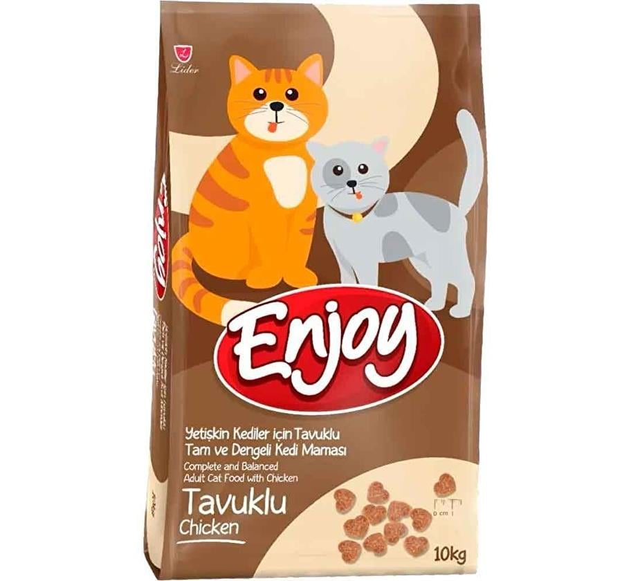 Enjoy Tavuklu 1 kg 10'lu Yetişkin Kedi Maması