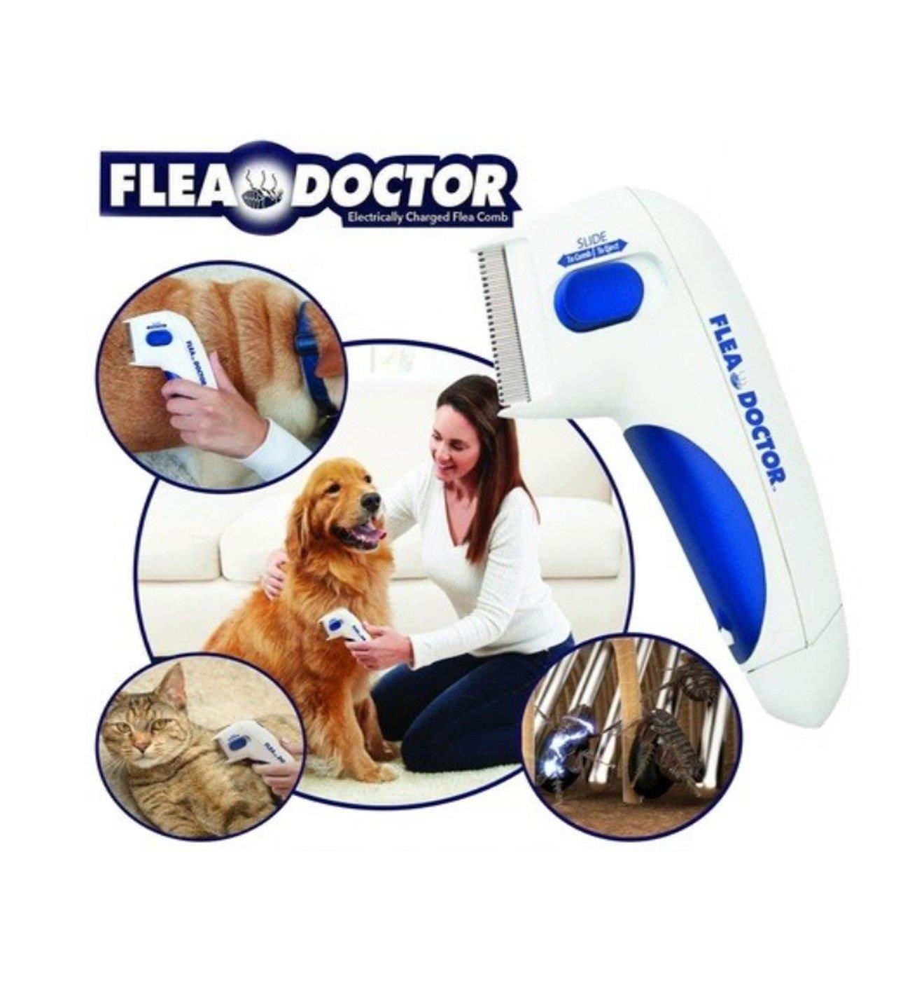 FLEA DOCTOR PİLLİ KEDİ ve KÖPEKLER İÇİN PİRE TARAĞI