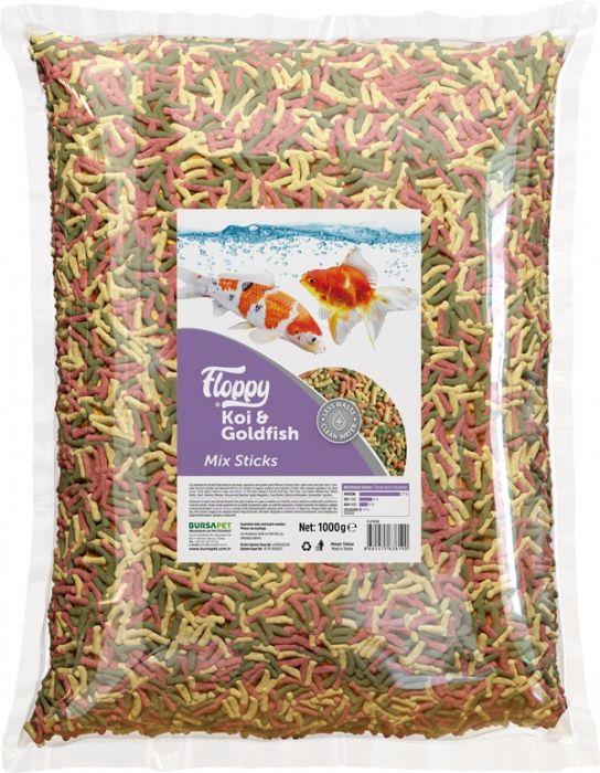 FLP038-FLOPPY KOI & GOLDFISH MIX STICKS 1000gr