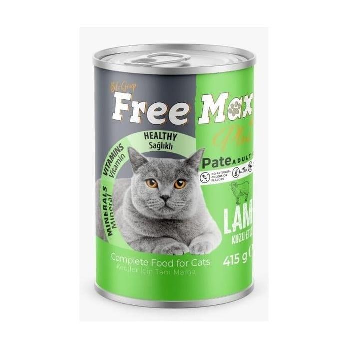 Free Max Kuzu Etli Yetişkin Kedi Konservesi 415gr