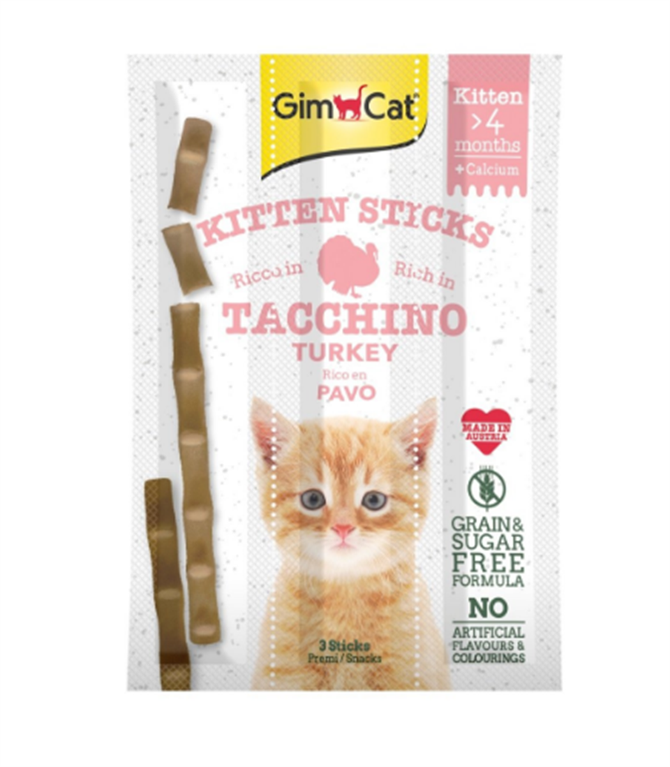 GimCat Sticks Kitten Hindili Ödül Çubukları 3x3gr