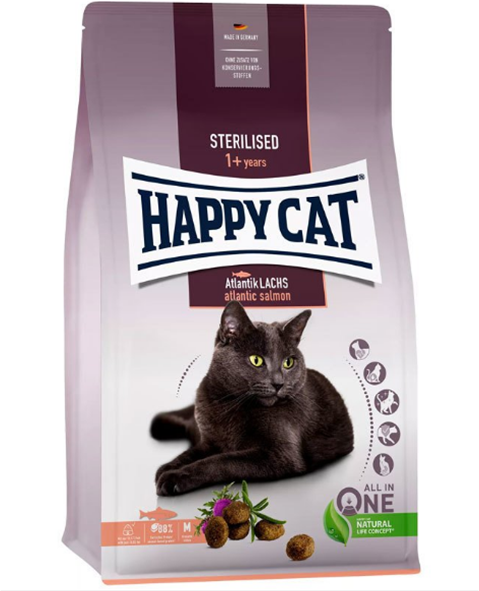 Happy Cat Sterilised Atlantic Lach 10 Kg
