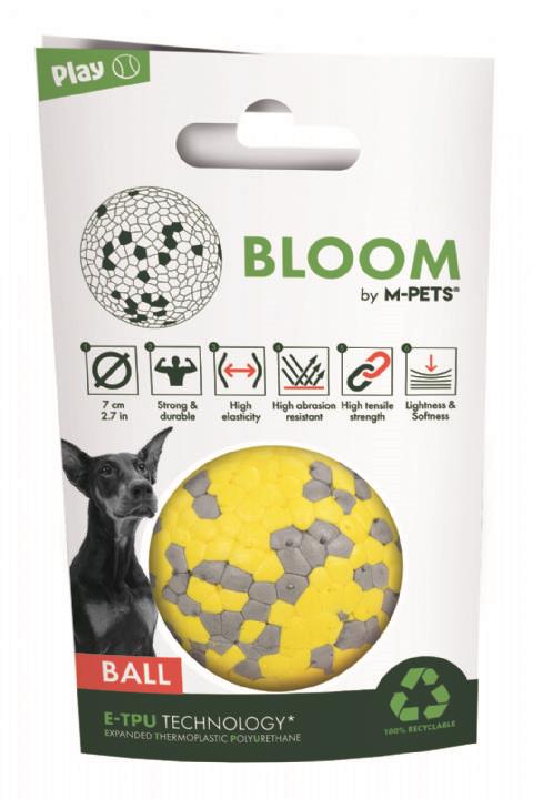 M-Pets Bloom Ball Oyun Topu Parçalanmaz Sarı/Gri