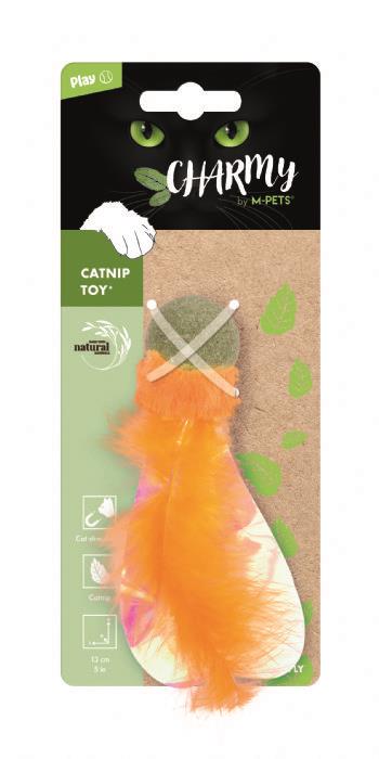 M-PETS CHARMY FIREFLY CATNİPLİ KEDİ OYUNCAĞI ORANGE