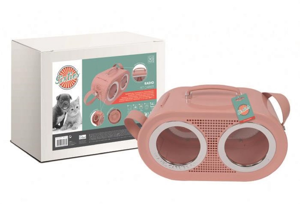 M-PETS RADIO TAŞIMA ÇANTASI PİNK 50X23X31CM