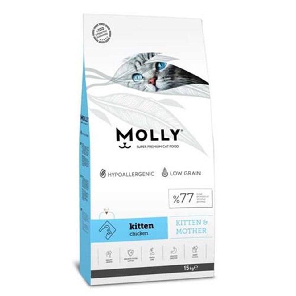 Molly Tavuklu Kitten 15 Kg Yavru Kedi Maması