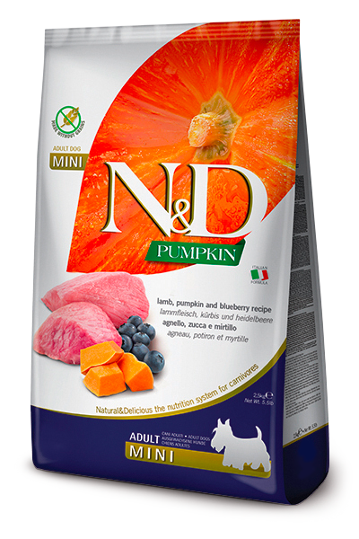 N&D Pumpkin Tahılsız Balkabaklı Kuzu Etli Yaban Mersinli 7 Kg Mini Yetişkin Kuru Köpek Maması