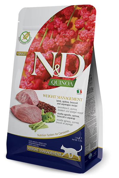 N&D Quinoa Weight Management Kuzu Etli 5 kg Yetişkin Kedi Maması