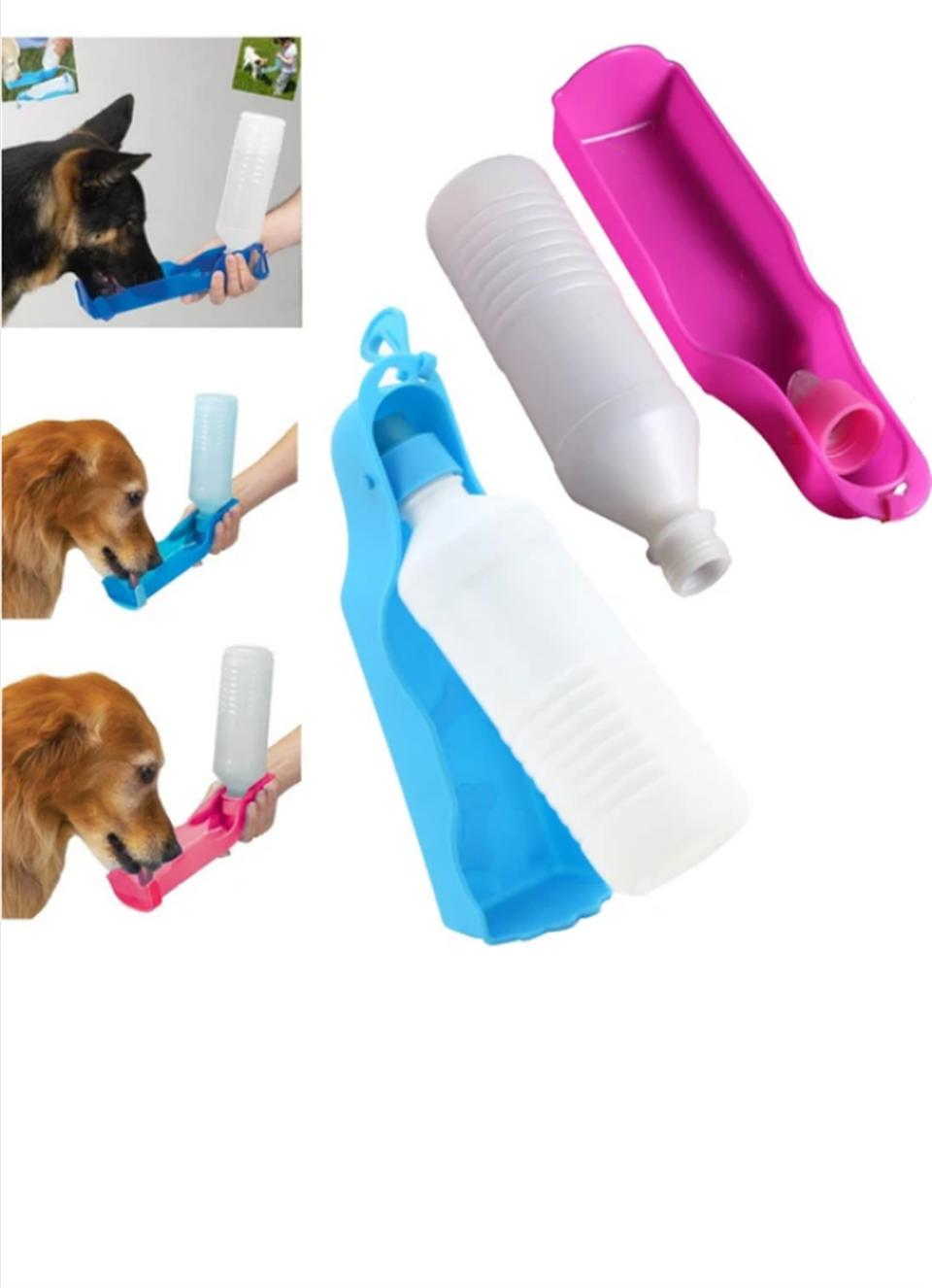 Orijin Kedi Ve Köpekler İçin Seyahat Tipi Portatif Taşınabilir Mataralı Suluk 500 Ml