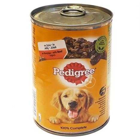 Pedigree Biftekli Yetişkin Köpek Konserve Yaş Maması 12 X 400 gr