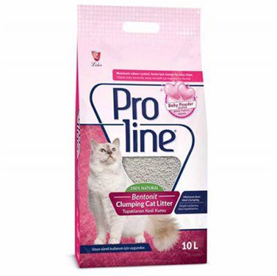 PROLİNE 10LT İNCE BEBEK PUDRA BENTONIT KEDI KUMU