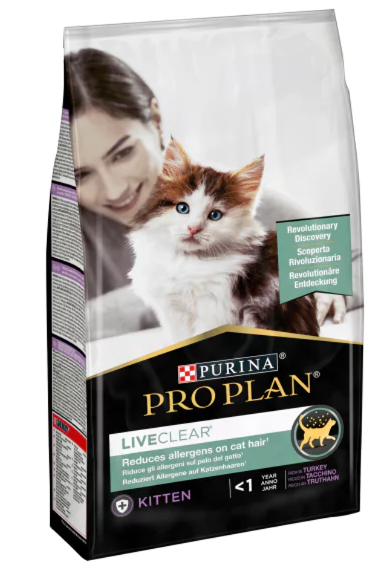 Proplan liveclear kitten   kedi maması  1.4 kg