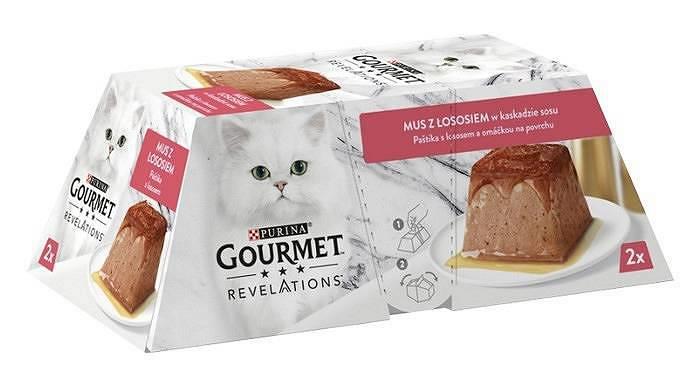 Purina Gourmet Revelations Somon Balıklı Kedi Yaş Maması 2x57gr