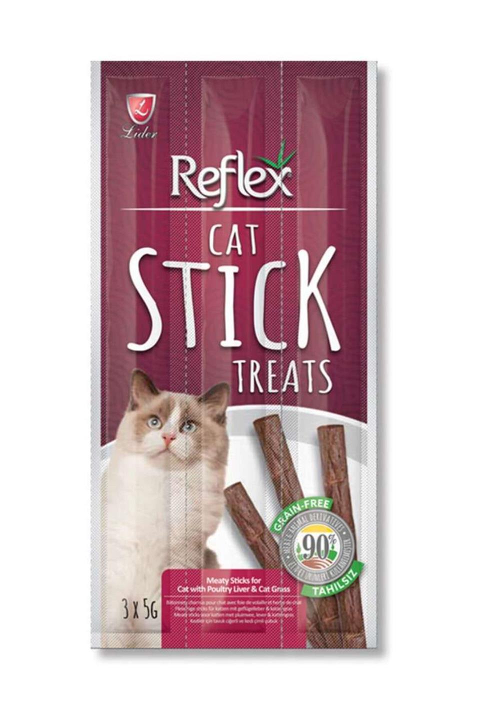 Reflex Ciğerli Kedi Ödül Çubuğu 3 Adet 5 Gr
