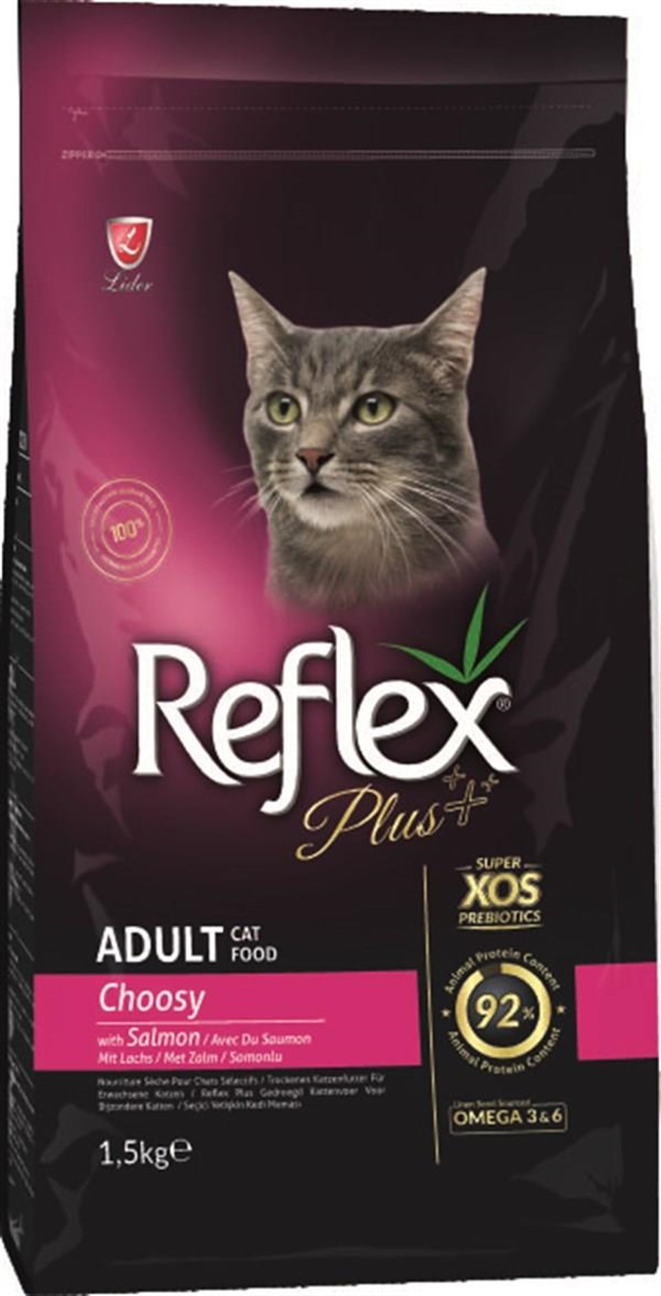 REFLEX PLUS 1,5KG ADULT CAT CHOOSY SALMON