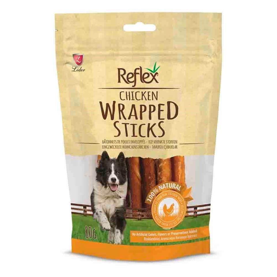 Reflex Tavuk Parçalı Çubuk Köpek Ödülü 80gr