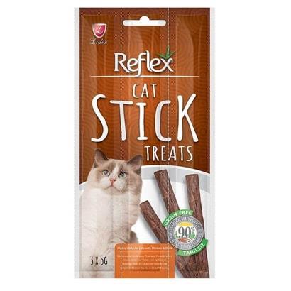 Reflex Tavuklu ve Ördek Etli Tahılsız Kedi Ödül Çubuğu 15gr (3'lü)