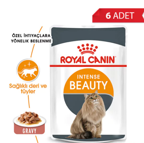 Royal Canin Jelly Intense Beauty 85 gr 6'lı Yetişkin Kedi Yaş Maması
