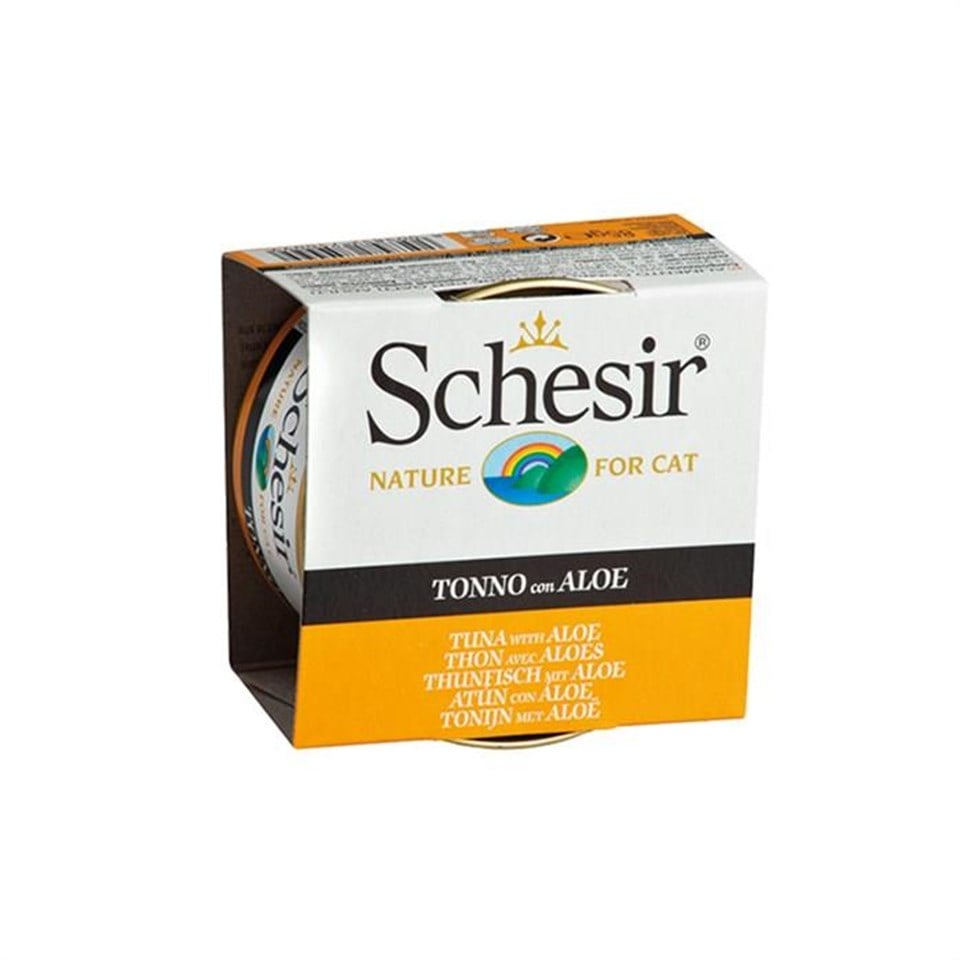 Schesir Ton Balığı Aleoveralı Yetişkin Kedi Yaş Maması 85gr