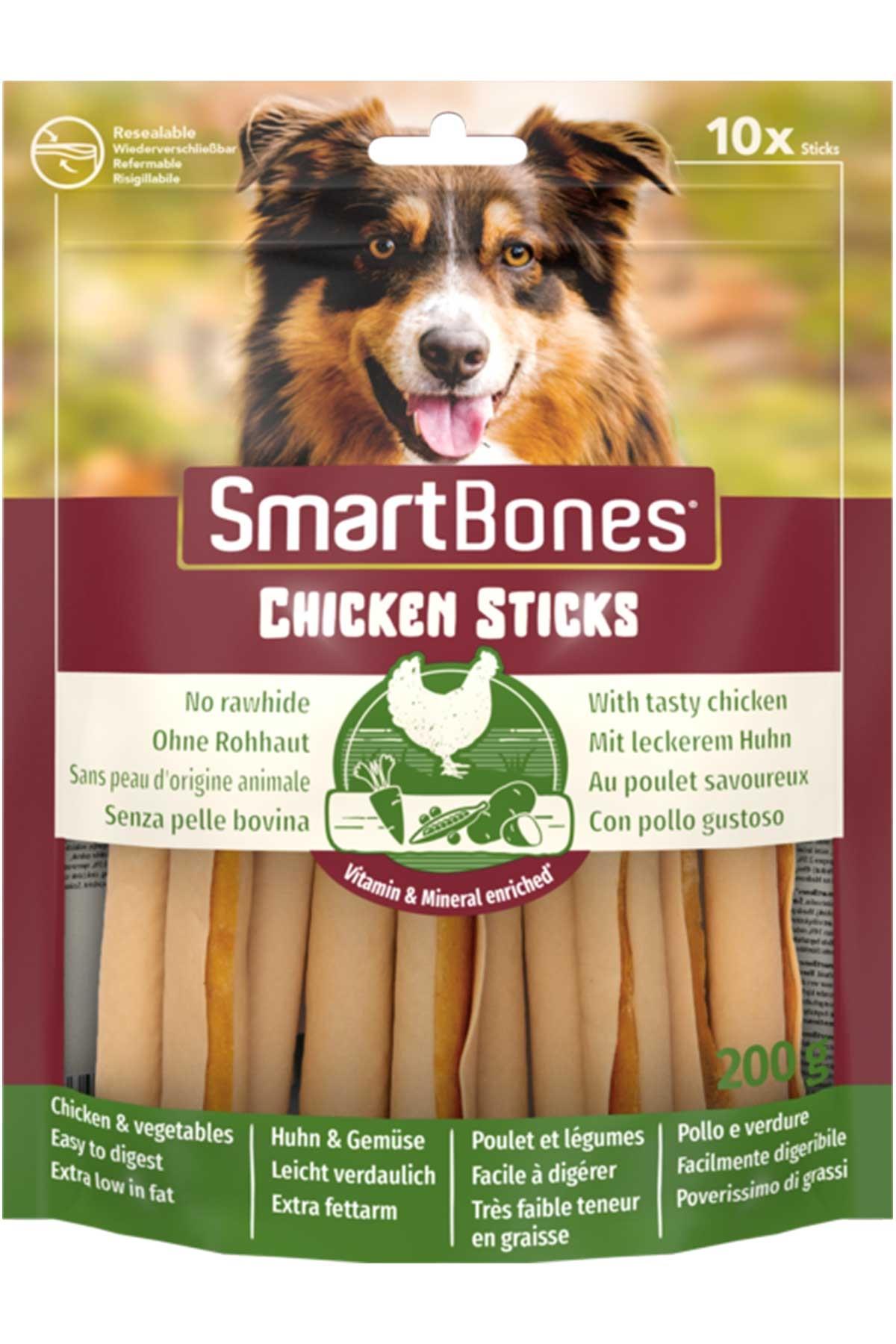 Smartbones Stick Tavuklu Köpek Ödül Çubuğu 200gr (10'lu)