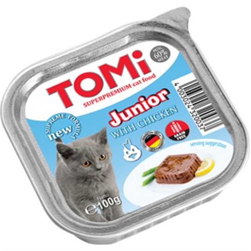 Tomi Junior Tavuklu Pate Yavru Kedi Yaş Maması 100gr