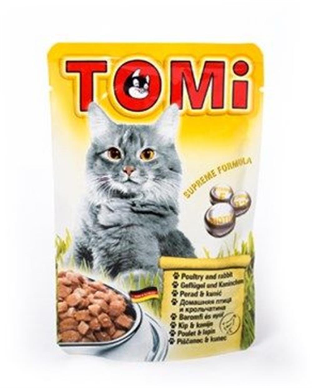 Tomi Tavşanlı ve Kanatlı Eti Yaş Mama Kedi Konservesi 100 Gr