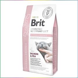 Brit Veterinary Diet Dermatitli Ve Gıda Alerji Rahatsızlıkları Olan Kediler İçin, Tahılsız, Hipoalerjenik Somon Balıklı Ve Bezelyeli Kuru Mama 5 kg