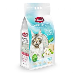 CATLİFE MARSİLYA SABUNLU BENTONİT KEDİ KUMU 10LT