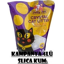 Jollypet Kristal Silika Kedi Kumu 3,8 Lt x 4 Adet