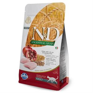 N&D Düşük Tahıllı, Tavuklu Ve Narlı Yetişkin Kedi Maması - 1,5 Kg