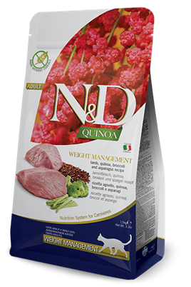 N&D Quinoa Weight Management Kuzu Etli 5 kg Yetişkin Kedi Maması