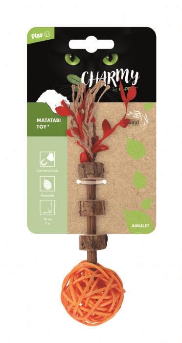  M-PETS CHARMY AMULET MATATABİ KEDİ OYUNCAĞI ORANGE