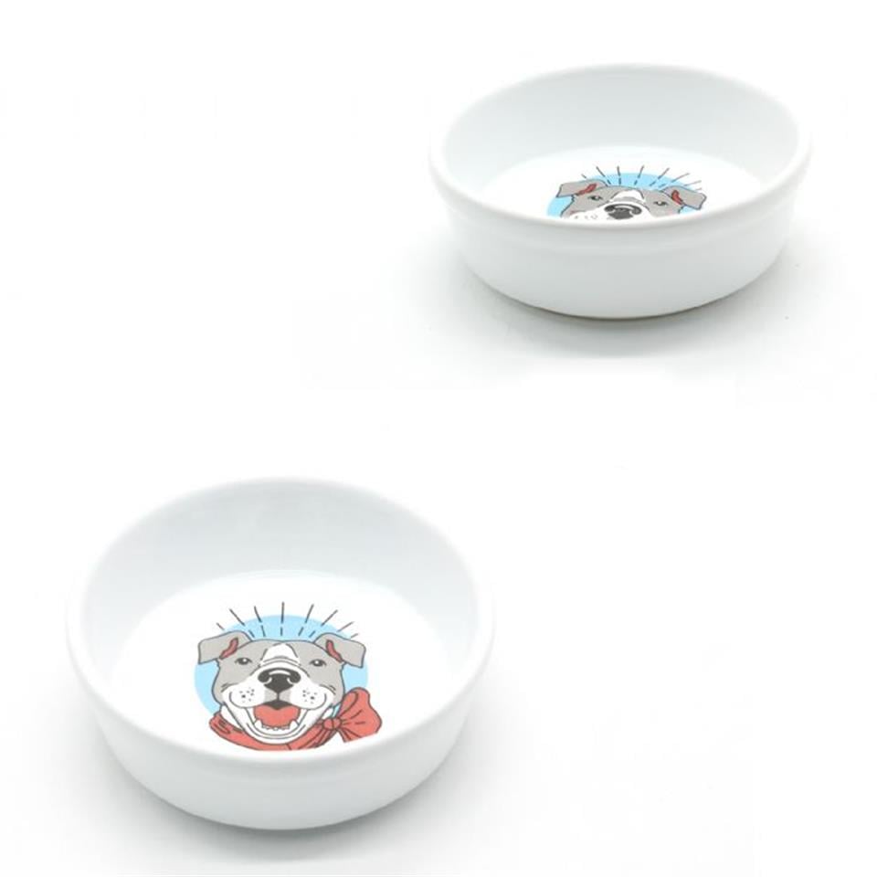 10156-ALLY PAWS DESENLİ SERAMİK MAMA KABI 400ML