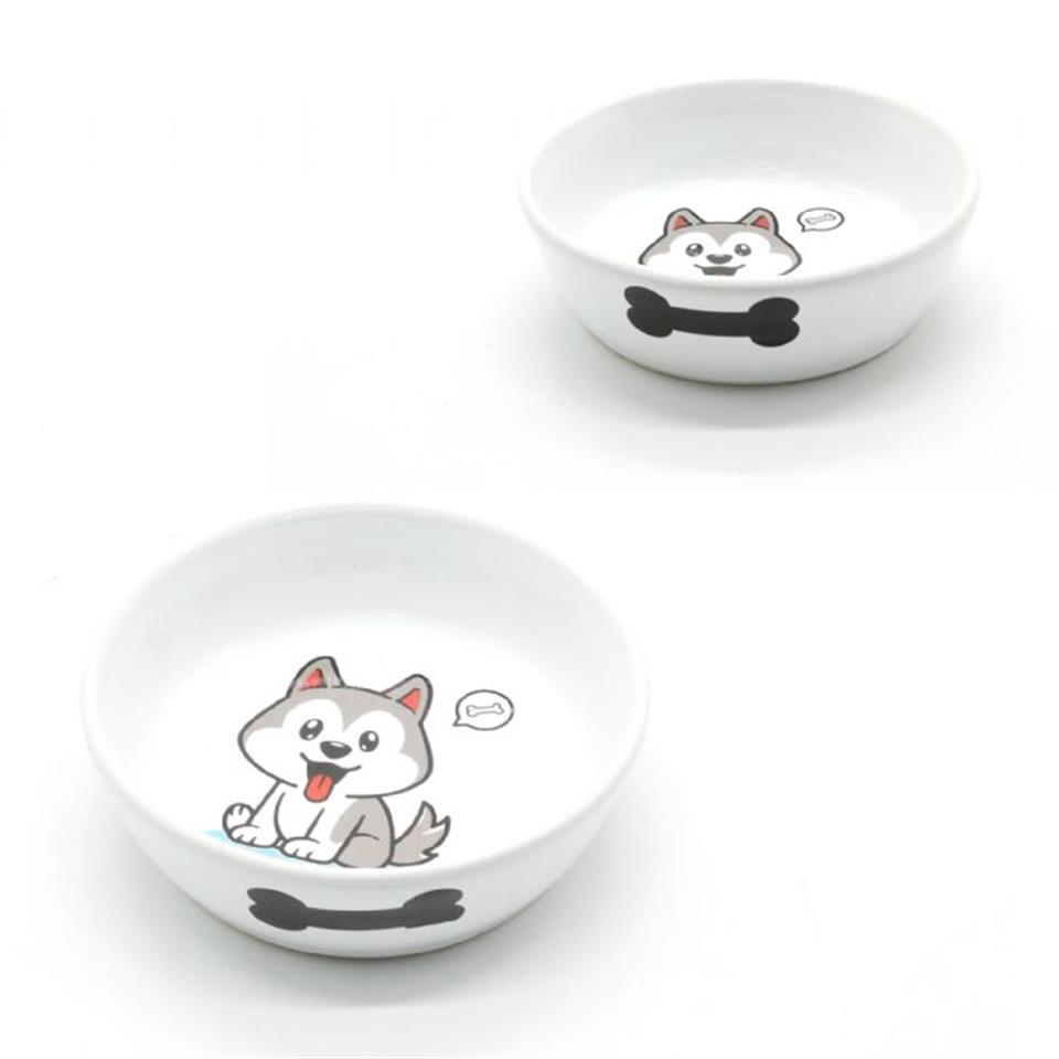 10160-ALLY PAWS DESENLİ SERAMİK MAMA KABI 250ML