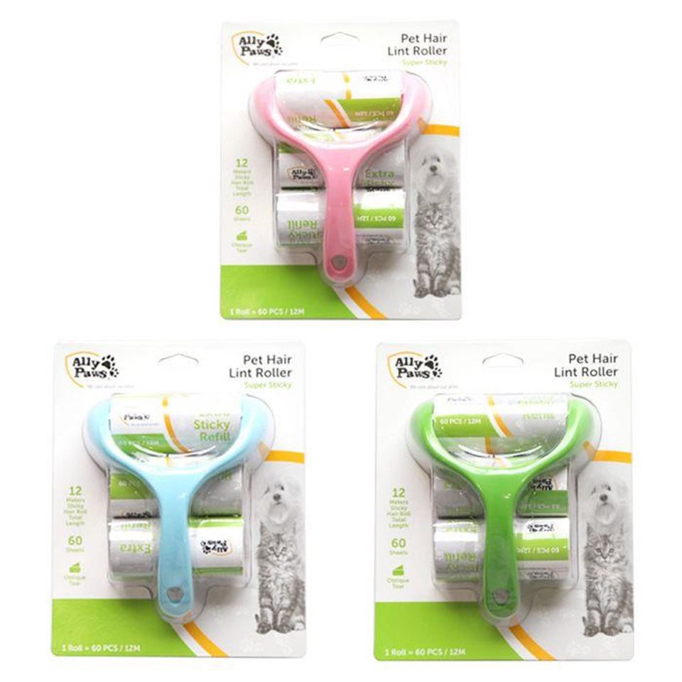 10502-ALLY PAWS TÜY TOPLAMA RULOSU 60 YAPRAK+2 YEDEK RULO