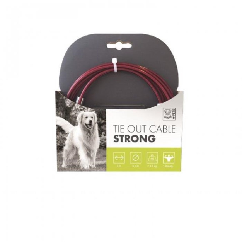 10800099 M-PETS STRONG BAĞÇE BAĞLAMA HALATI 3MT/RED