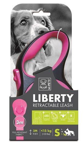 10842599 M-PETS LIBERTY OTOMATİK GEZDİRME ŞERİT 3MT/PINK (S)