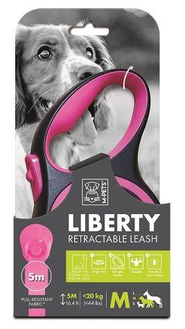10842699 M-PETS LIBERTY OTOMATİK GEZDİRME ŞERİT 5MT/PINK (M)