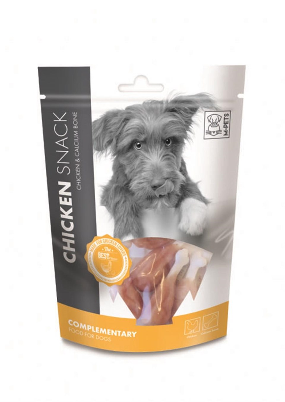 19010815 M-PETS CHICKEN & CALCIUM BONE KÖPEK ÖDÜLÜ 80GR