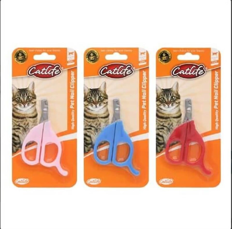 201001-CATLİFE KEDİLER İÇİN TIRNAK MAKASI 8X5,5CM MİX